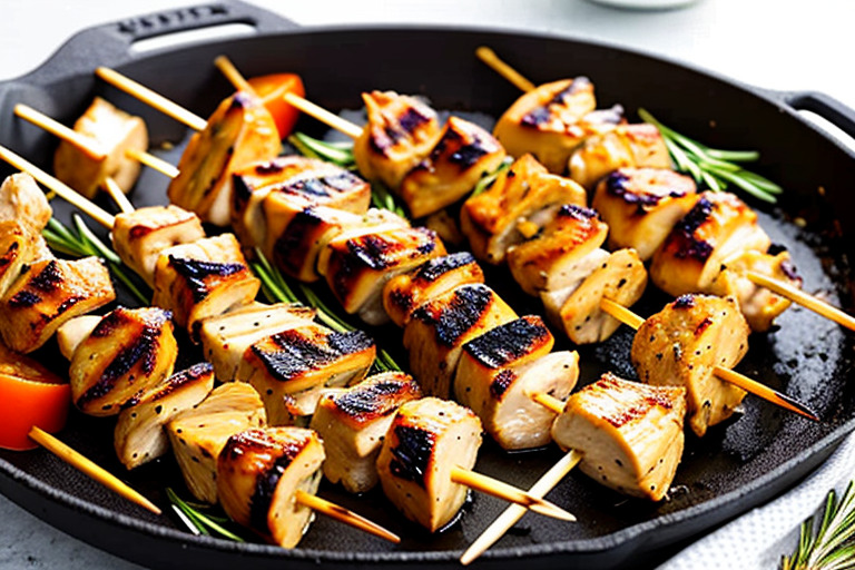 Keto Grilled Chicken Skewers Recipe Featured Image