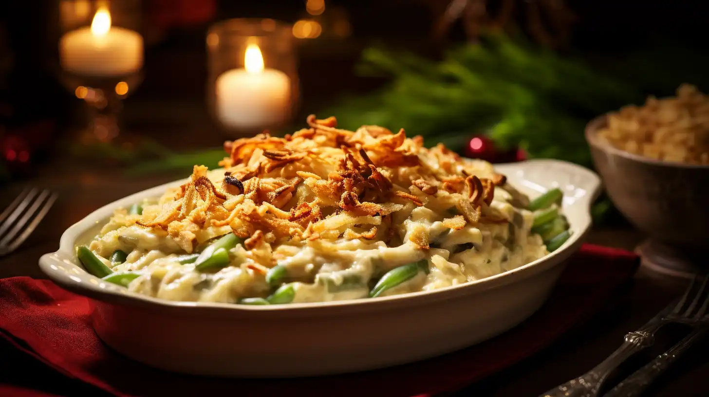 Green Bean Casserole Keto Recipe Featured Image
